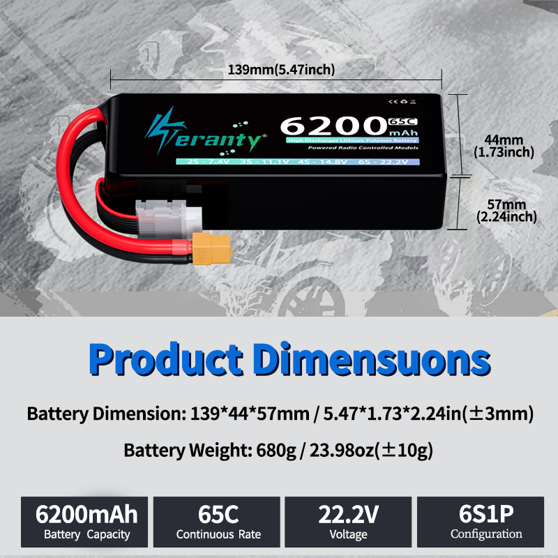 Bateria Lipo TERANTY 6S 6200mA – Drone Battery Plate recenzja i cena