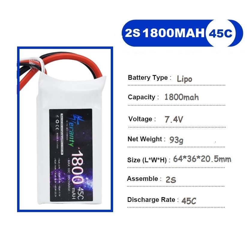 2 sztuk 7.4V Lipo 2S bateria 1 – Drone Battery Lipo recenzja i cena