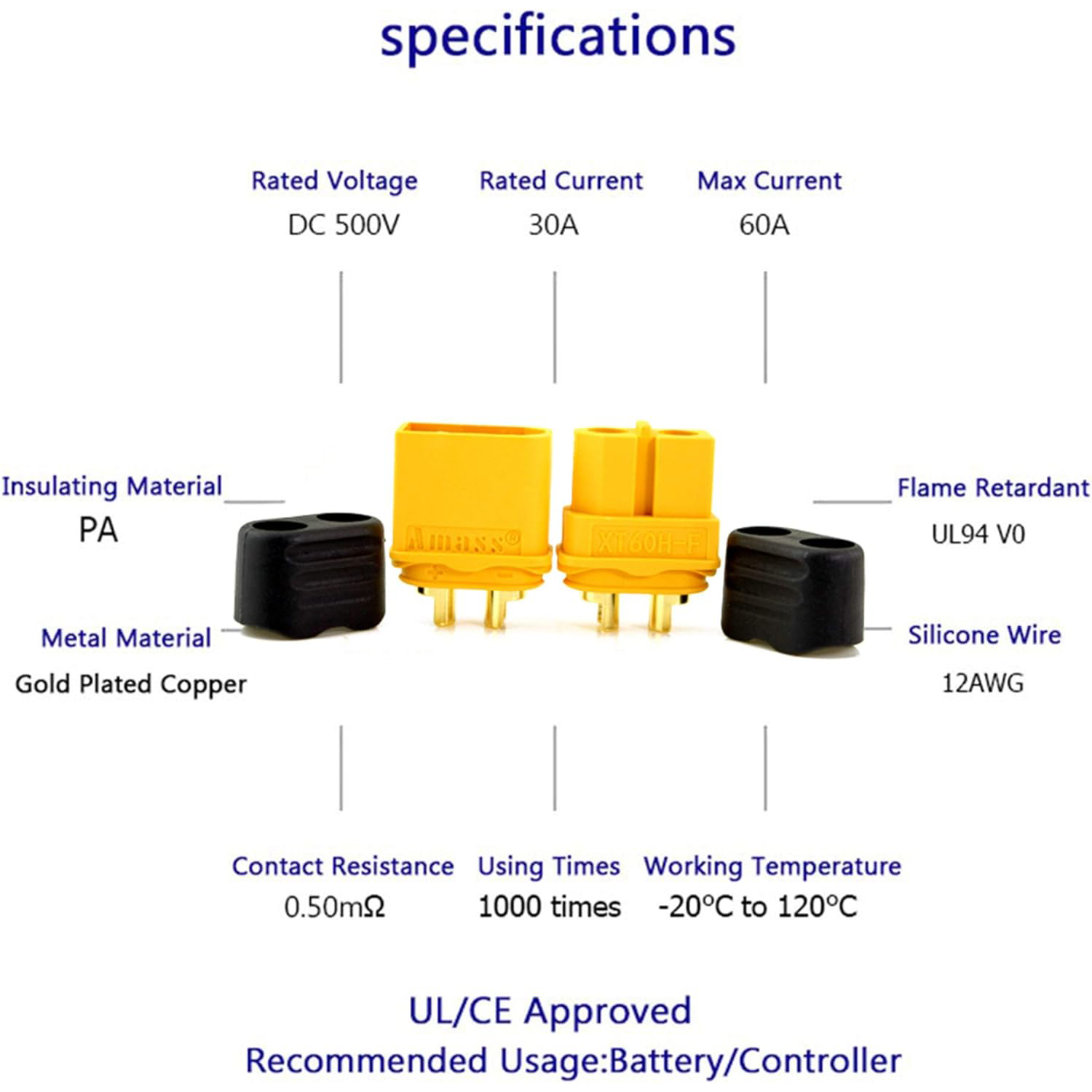 5 Par Złączy XT60H z Obudową,  – Drone Battery Connector recenzja i cena